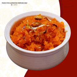 Carrot Halwa with Ice Cream