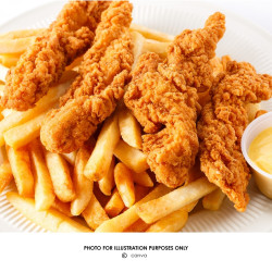 FISH & CHIPS WITH FRENCH FRIES FISH & CHIPS WITH FRENCH FRIES