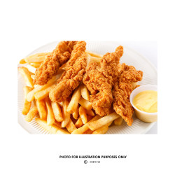 FISH & CHIPS WITH FRENCH FRIES FISH & CHIPS WITH FRENCH FRIES