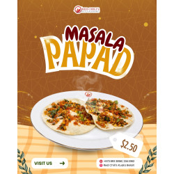 Masala Papad (fried or roasted)