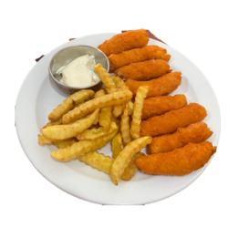 CHICKEN FINGER WITH CHIPS CHICKEN FINGER WITH CHIPS